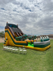 Dinosaur20Water20Slide20Side20View 1690600587 Dinosaur Water Slide Dual Lane